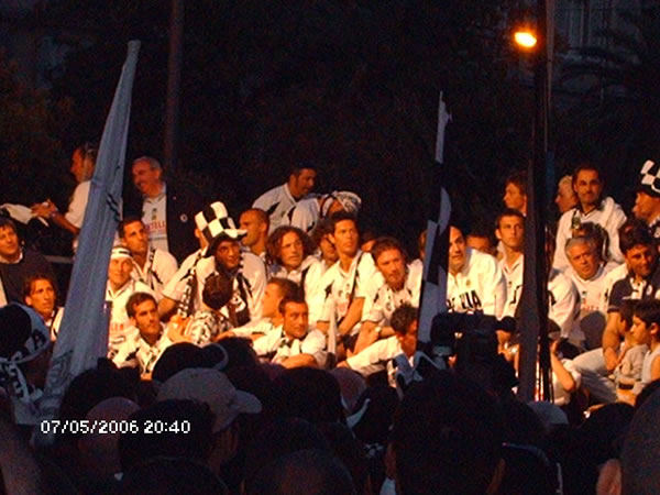 la festa promozione in piazza Europa