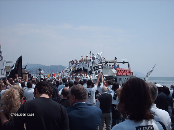 lo Spezia sul battello in passeggiata Morin